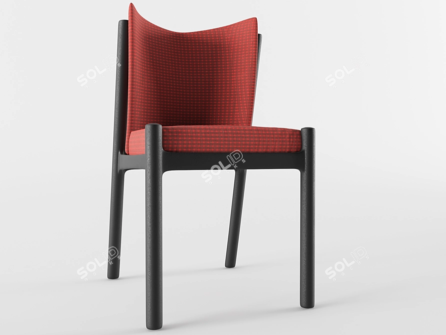 Elegant 2p Chair 3D model image 1