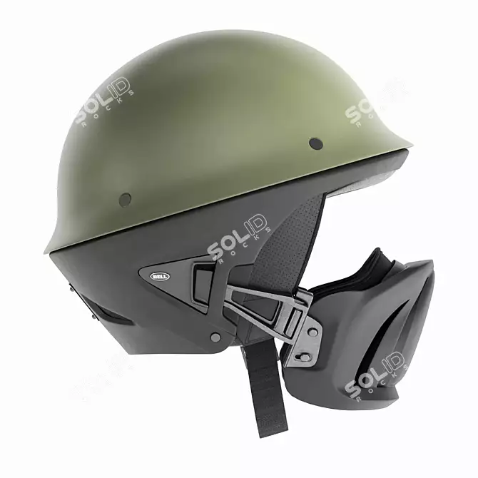 Bell Roque Motorcycle Helmet 3D model image 1