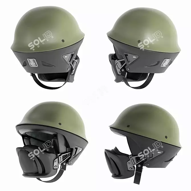 Bell Roque Motorcycle Helmet 3D model image 2