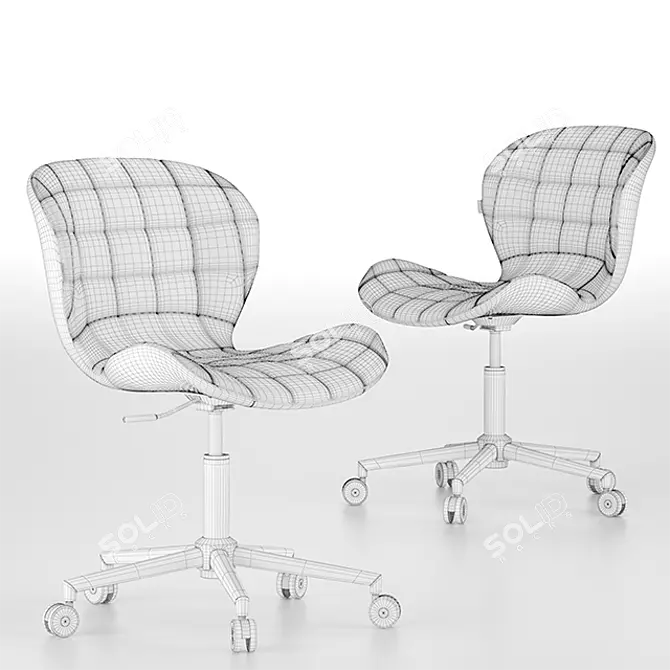 Sleek Comfortable Office Chair 3D model image 2