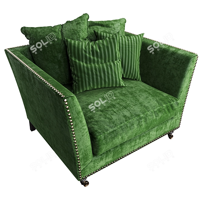 Elegant Victory Classic Chair 3D model image 3