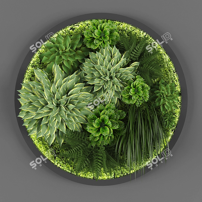 Polys & Verts Vertical Garden 3D model image 1