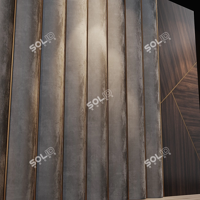 Title: Customizable Headboard and Wall Panel 3D model image 3