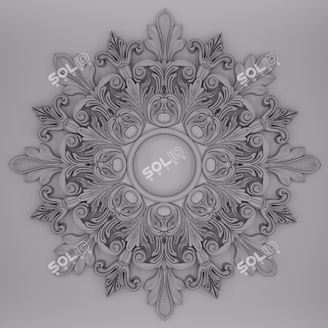 3D Trim Ornament Set 3D model image 2