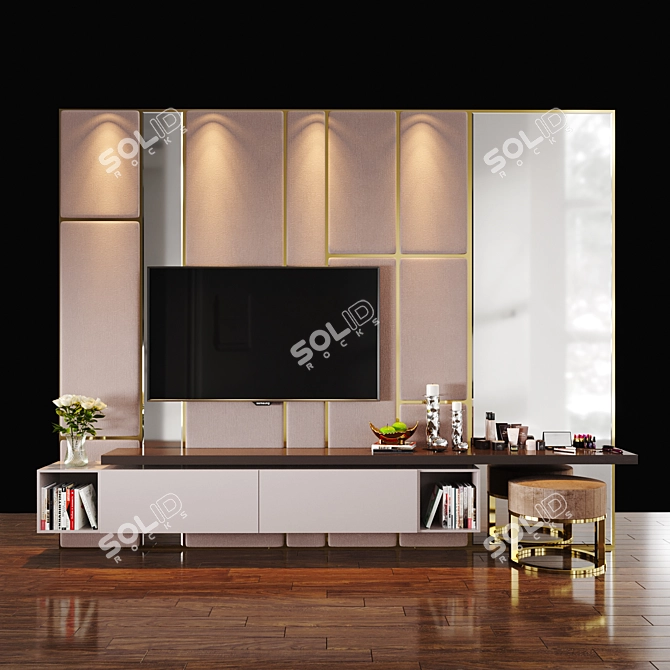 Ultimate TV Zone 4: Sleek Design & Superior Performance 3D model image 1