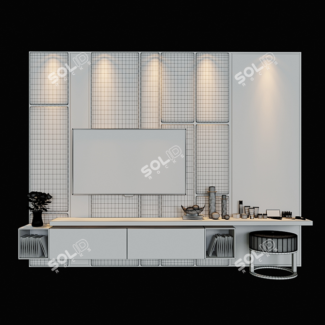 Ultimate TV Zone 4: Sleek Design & Superior Performance 3D model image 3