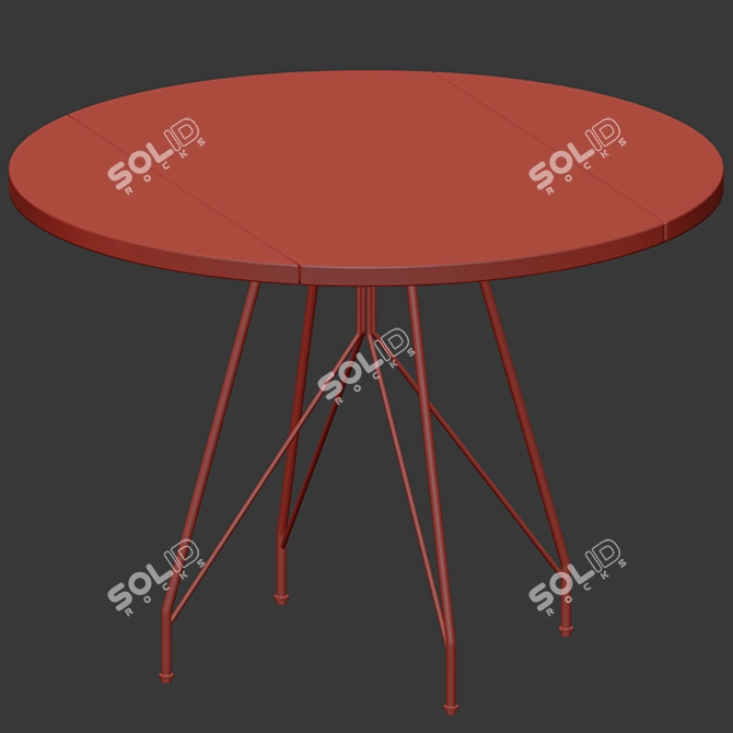 Modern Saarinen Dining Set 3D model image 4