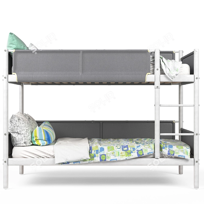 Modern Ikea Vitval Bed 3D model image 1
