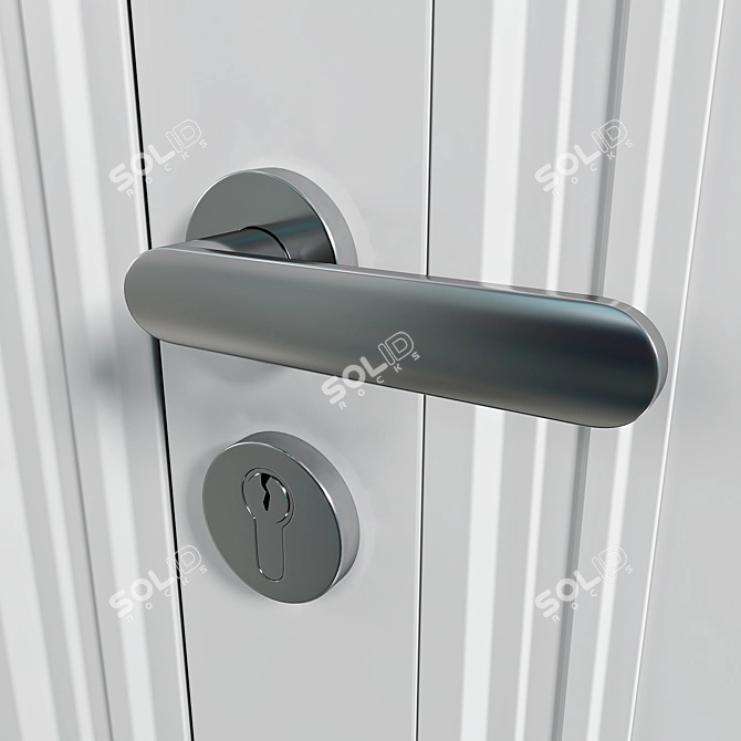 Modern Volhovec CENTRO Doors 3D model image 2