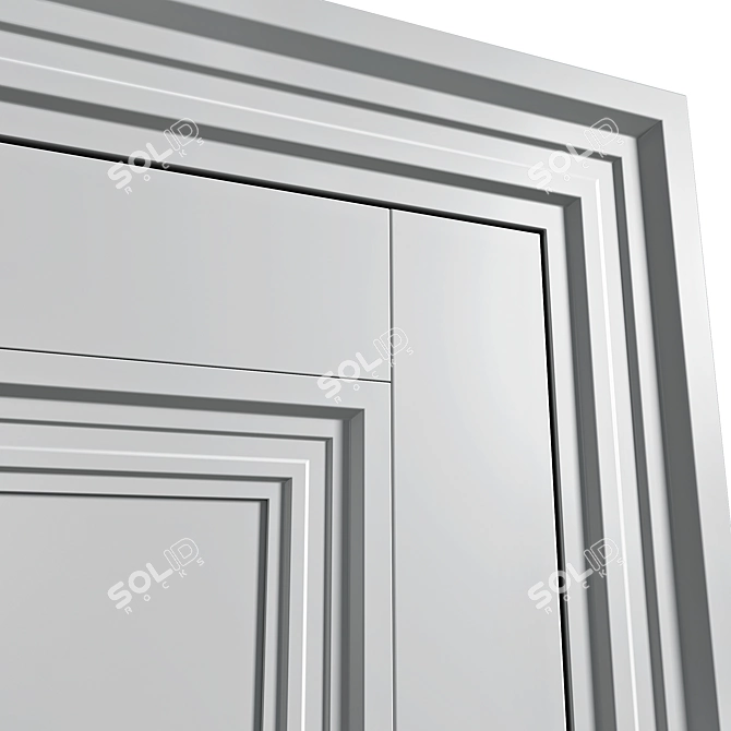 Modern Volhovec CENTRO Doors 3D model image 3