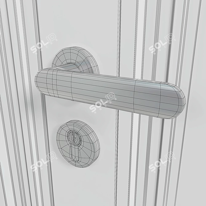 Modern Volhovec CENTRO Doors 3D model image 5