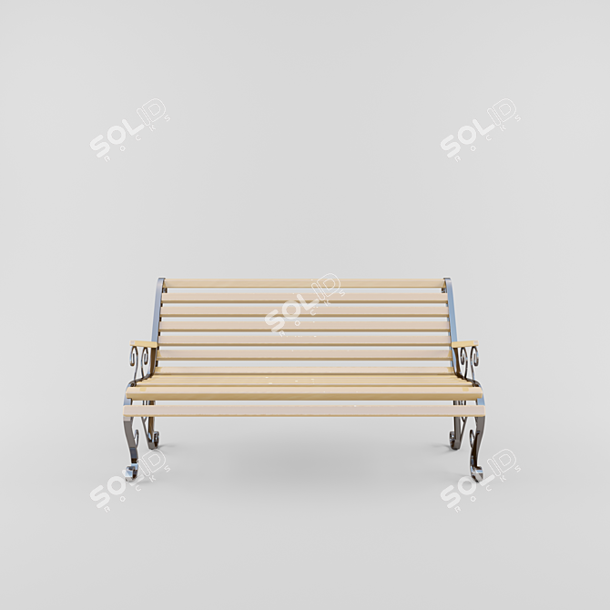 Versatile Bench Decor 3D model image 1