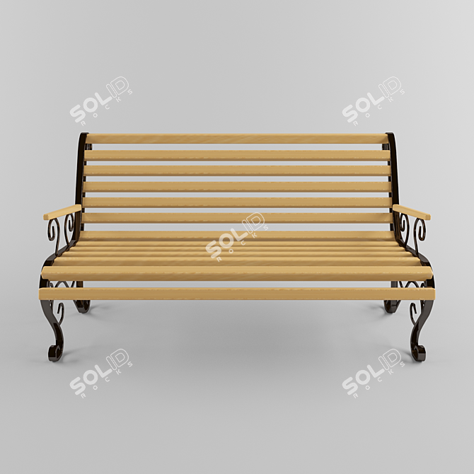 Versatile Bench Decor 3D model image 5