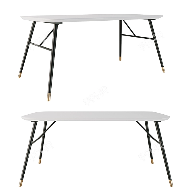 Tamati High-Tech Dining Table 3D model image 1