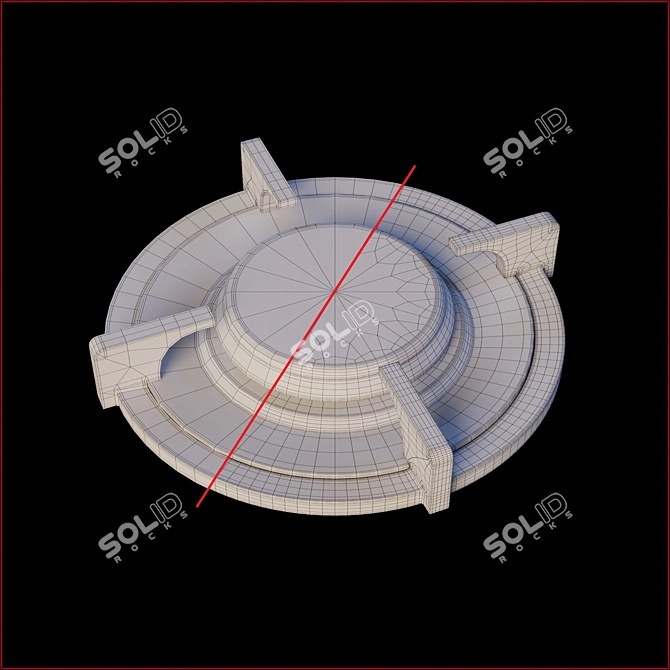 Reginox Pitt Elbrus: Integrated Gas Cooktop 3D model image 3
