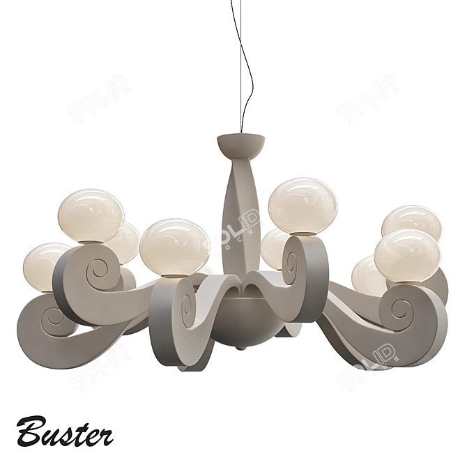 BUSTIER S5+5 Pendant Light 3D model image 2