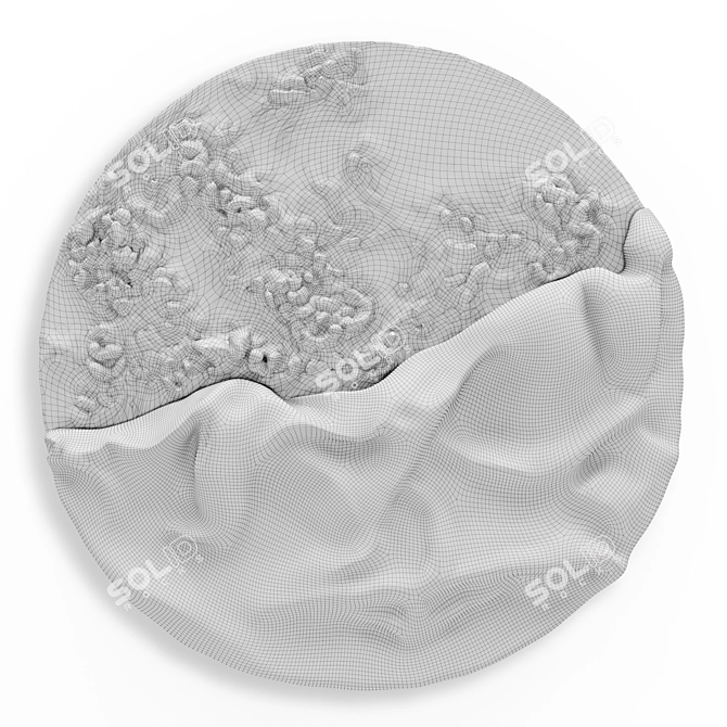 Elegant Luna Evoluta Wall Art 3D model image 3