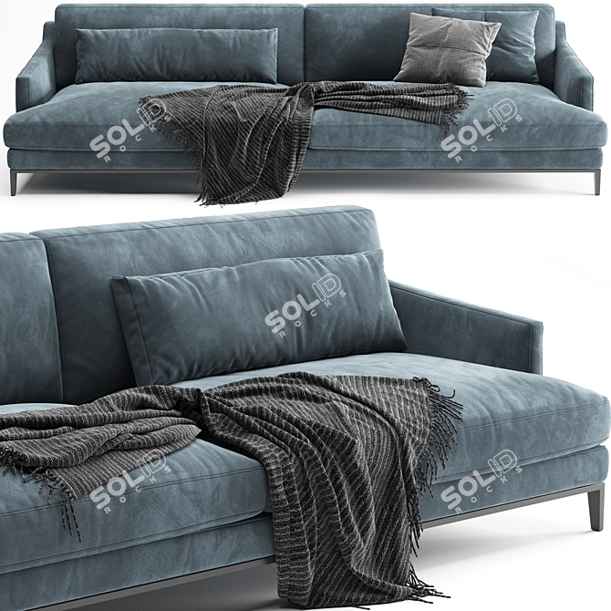 Modern Poliform Bellport Sofa 3D model image 1