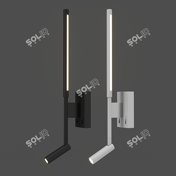 Modern LED Wall Lamp - TORCH Collection 3D model image 1