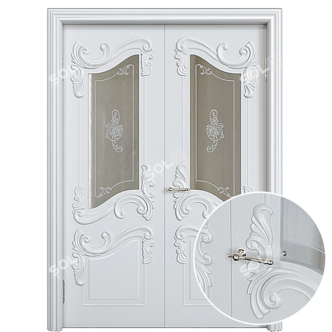 Elegant Dariano Versal Doors 3D model image 5