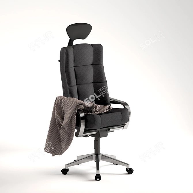 Sleek Office Chair 3D model image 1