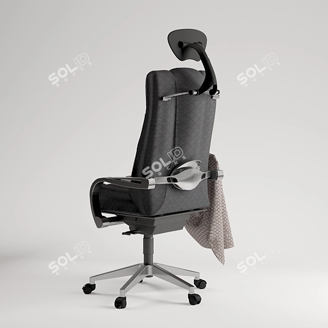 Sleek Office Chair 3D model image 2