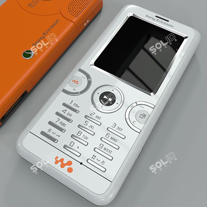 Sony Walkman W610: High-Poly Mobile 3D model image 3