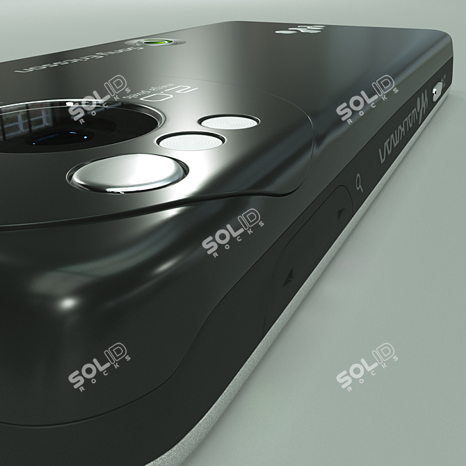 Sony Walkman W610: High-Poly Mobile 3D model image 5