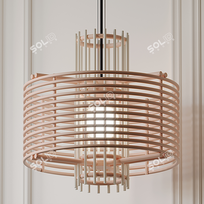 Sleek NOVA Pendant by AGO 3D model image 1