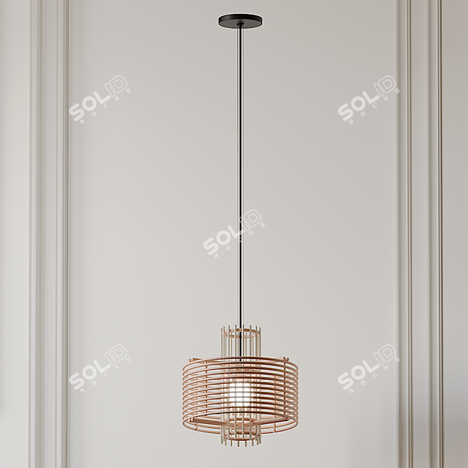 Sleek NOVA Pendant by AGO 3D model image 2