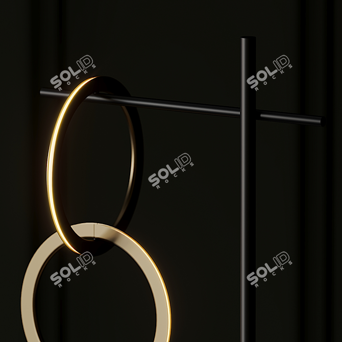 Circus Floor Light: Elegant Illumination by RESIDENT 3D model image 4