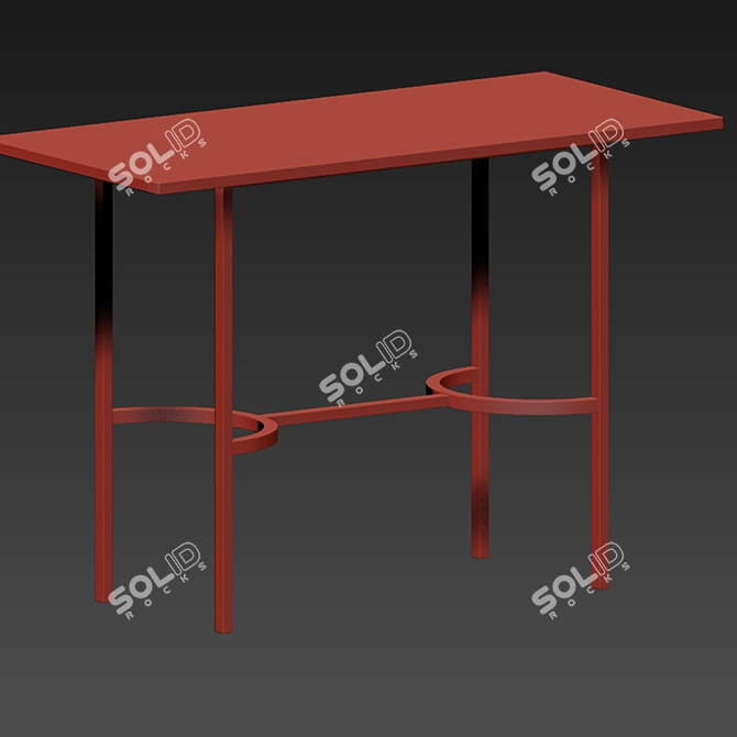 Sleek Astor Bar Set 3D model image 4