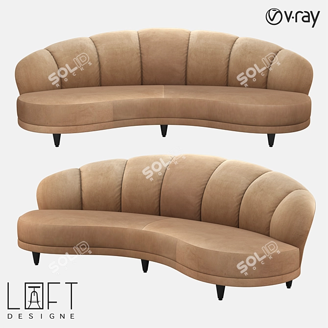 Modern LoftDesign Sofa, Model 30901 3D model image 1