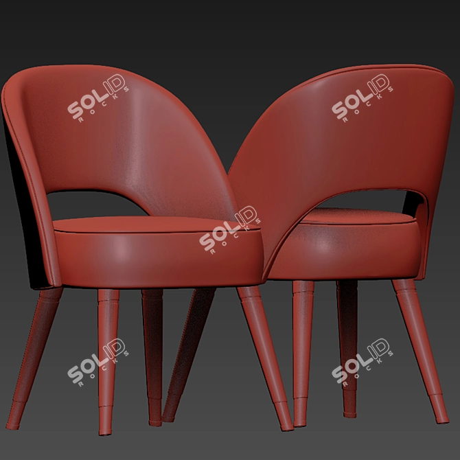 Collins Dining Chair Set: Ready-to-Use & Versatile 3D model image 4