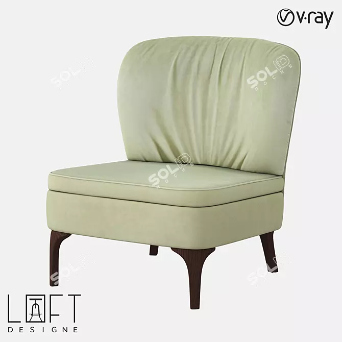 Modern Armchair: LoftDesigne 32810 3D model image 1