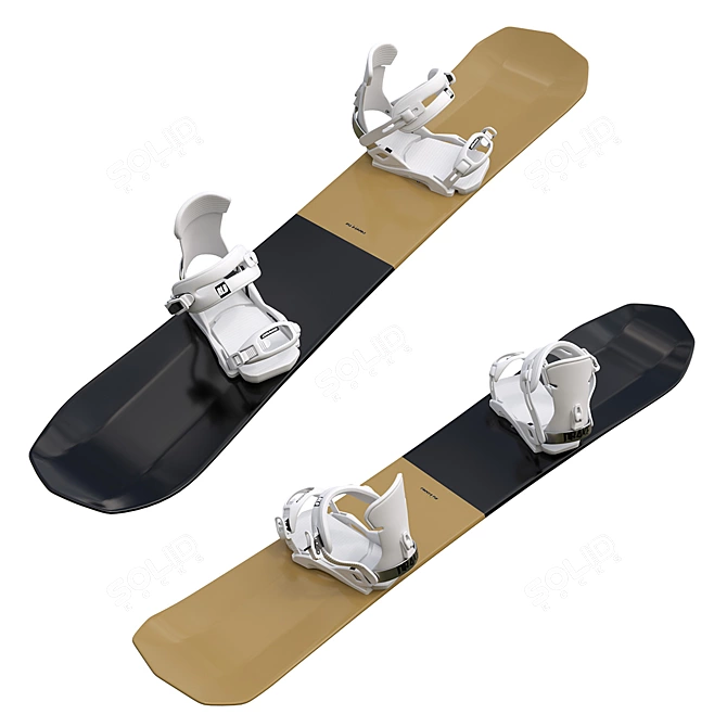 Bataleon Snowboards with Drake Reload Bindings 3D model image 2