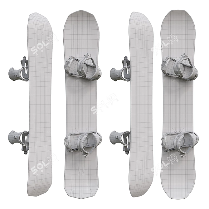 Bataleon Snowboards with Drake Reload Bindings 3D model image 5