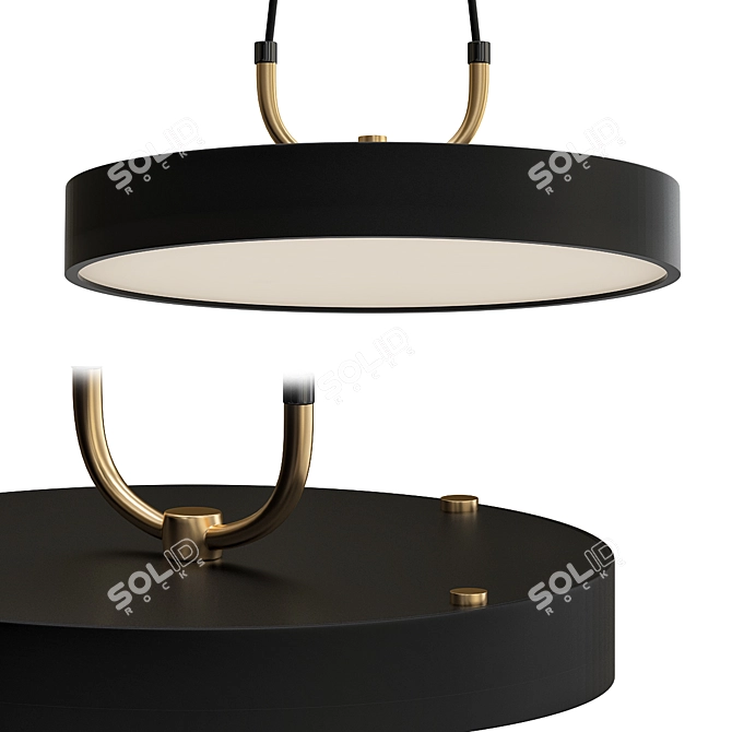 Modern LED Pendant Chandelier 3D model image 1