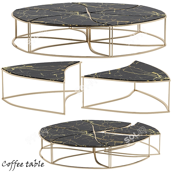 Modern Coffee Table 2013: V-Ray Render 3D model image 1