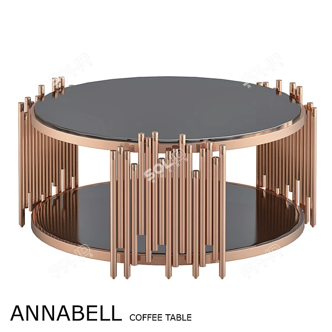 Sleek and Modern Annabell Coffee Table 3D model image 1