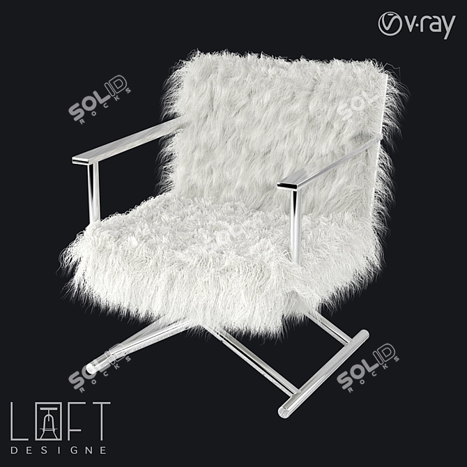 Modern Armchair LoftDesigne 30608 3D model image 1