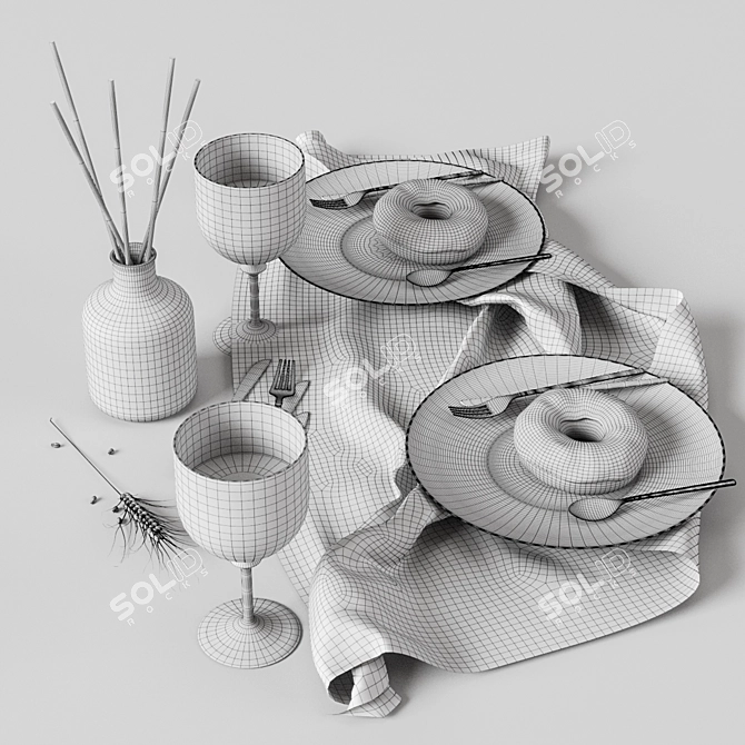 Kitchen Decor Set - High Quality and Detailed 3D model image 4