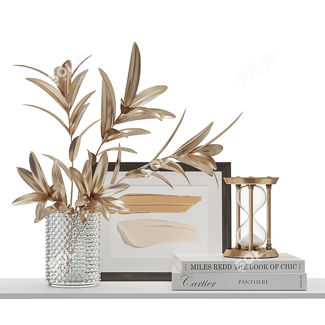 Elegant Home Decor Set 3D model image 3