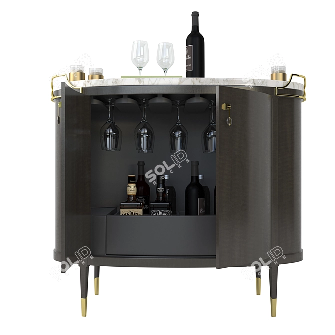 Mix-Ology Portable Mini Bar 3D model image 1