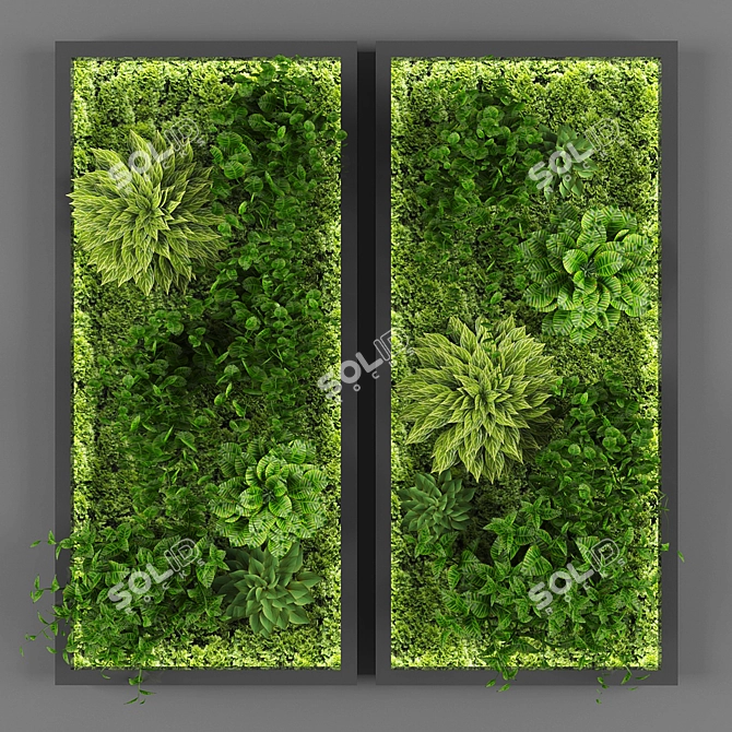 EcoWall Vertical Garden Kit 3D model image 1