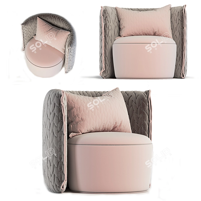 Cozy Baxter Armchair for Ultimate Comfort 3D model image 1
