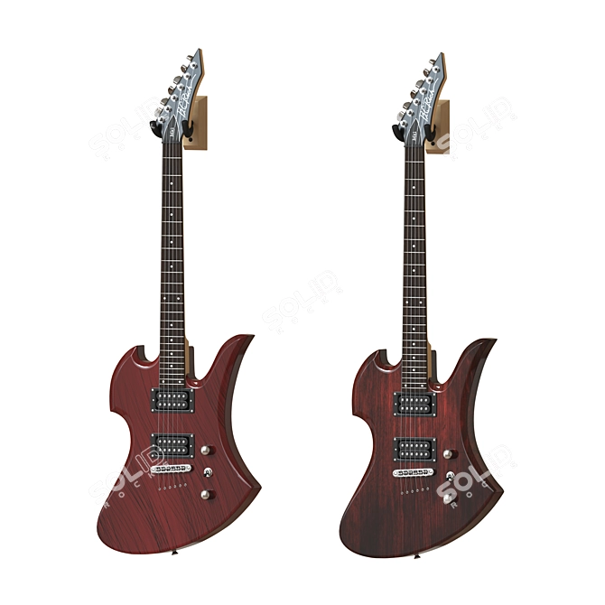 BC Rich Mk1 Mockingbird: Electric Guitar Excellence! 3D model image 1