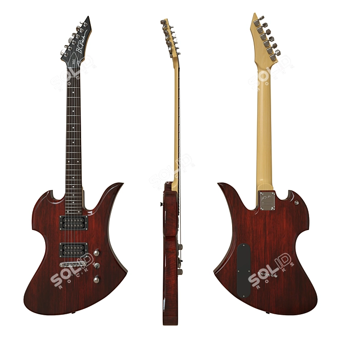 BC Rich Mk1 Mockingbird: Electric Guitar Excellence! 3D model image 3