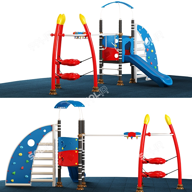 Fun-Filled Adventure: Kids Playground 04 3D model image 1