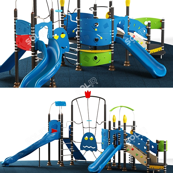 Adventure Jungle: Kids Playground Set 3D model image 1